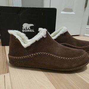 Sorel Men's Brown Suede Slippers